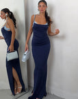 KLEID „ALLURE“ IN BLAU
