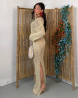 DRESS RUBY LUREX