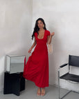 DRESS COSTINA ROUGE