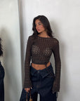 CARDIGAN INCROCIATINA CHOCO