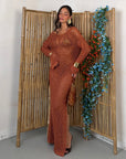 DRESS RUBY LUREX