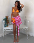 MINISKIRT PAREO FUCSIA