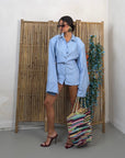 MINIDRESS CLOTILDE AZZURRO