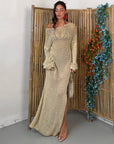 DRESS RUBY LUREX