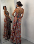 DRESS AMALFI MIX ROSSO
