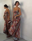 DRESS AMALFI MIX ROSSO