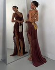 DRESS ALEXIS RUGGINE