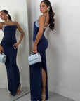 KLEID „ALLURE“ IN BLAU