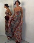DRESS AMALFI MIX ROSSO