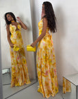 DRESS PLUMA GIALLO