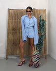 MINIDRESS CLOTILDE AZZURRO