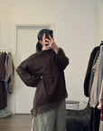Pullover dettaglio in PIZZO