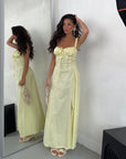 MAXIDRESS GILI GIALLO