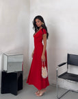 DRESS COSTINA ROUGE