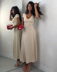 DRESS COSTINA BEIGE