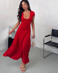 DRESS COSTINA ROUGE