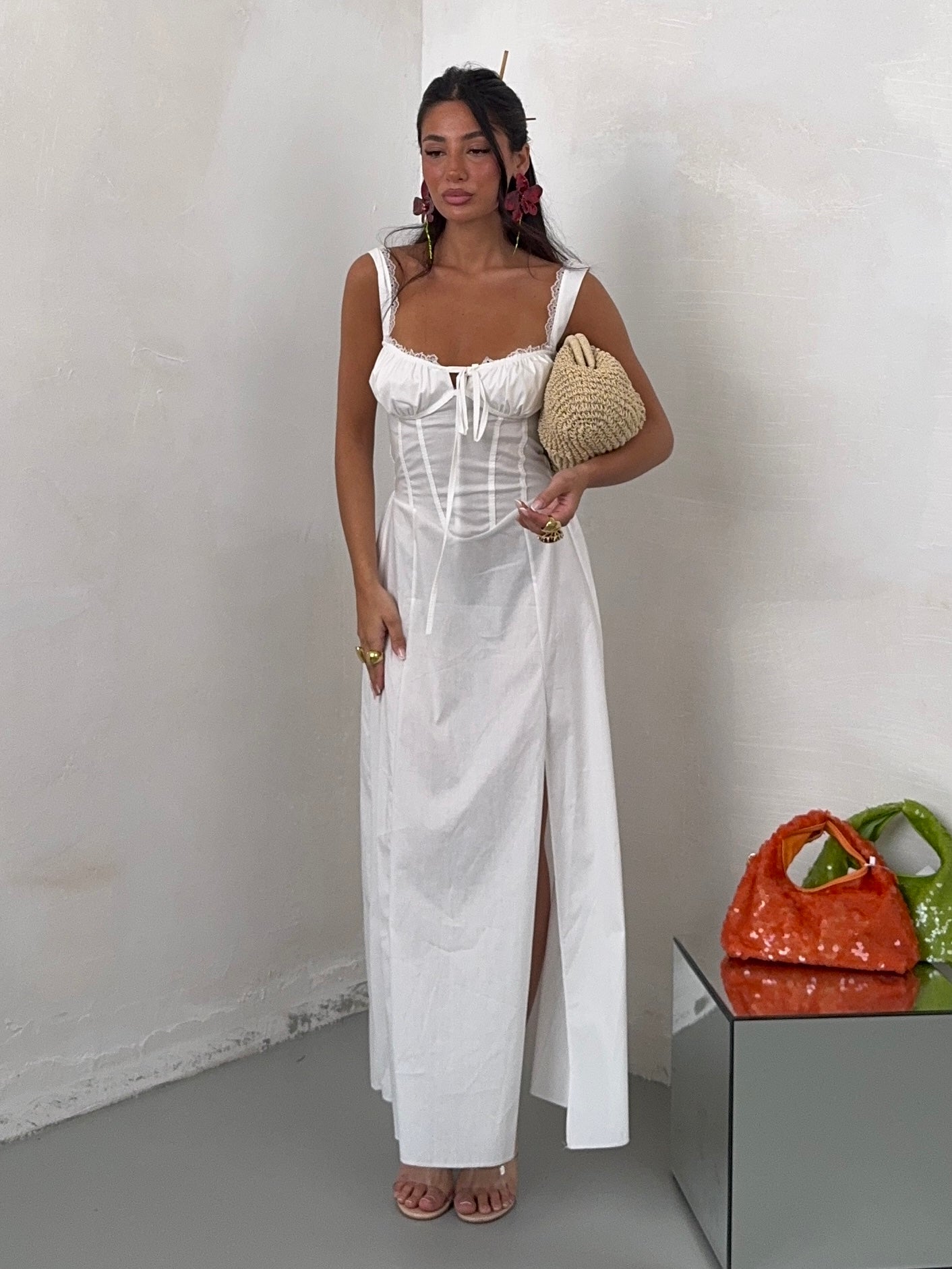 MAXIDRESS GILI BIANCO