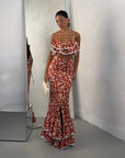 COORD LOLA FLOWER ORANGE