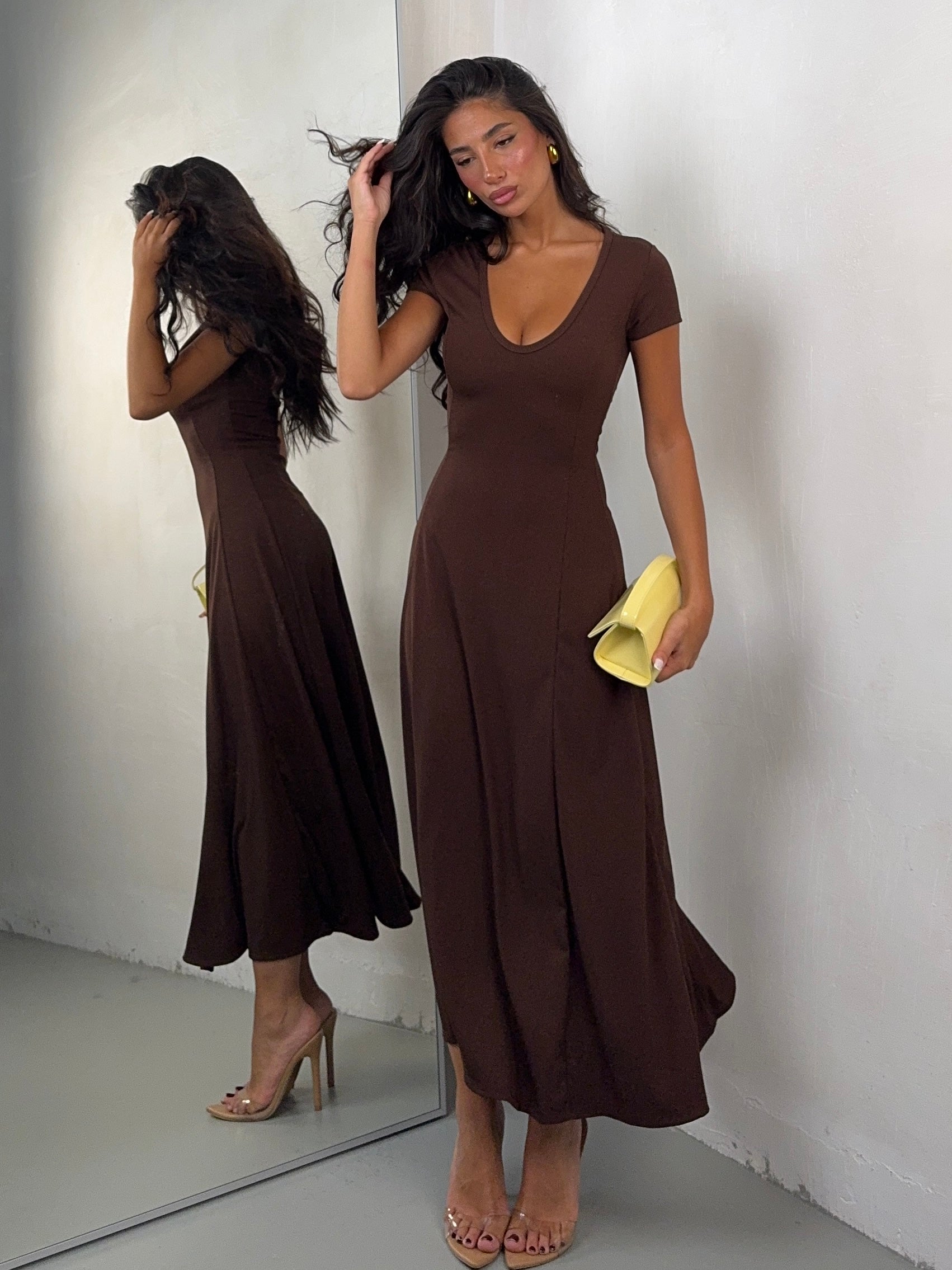 DRESS COSTINA CAFE