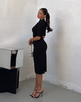 DRESS MIDI NERO