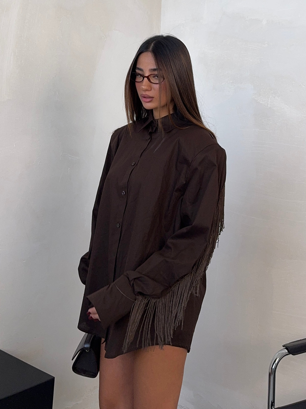 CAMICIA JESSIE MARRONE