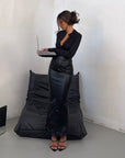 LONGUETTE LEATHER NERA