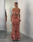COORD LOLA FLOWER ORANGE