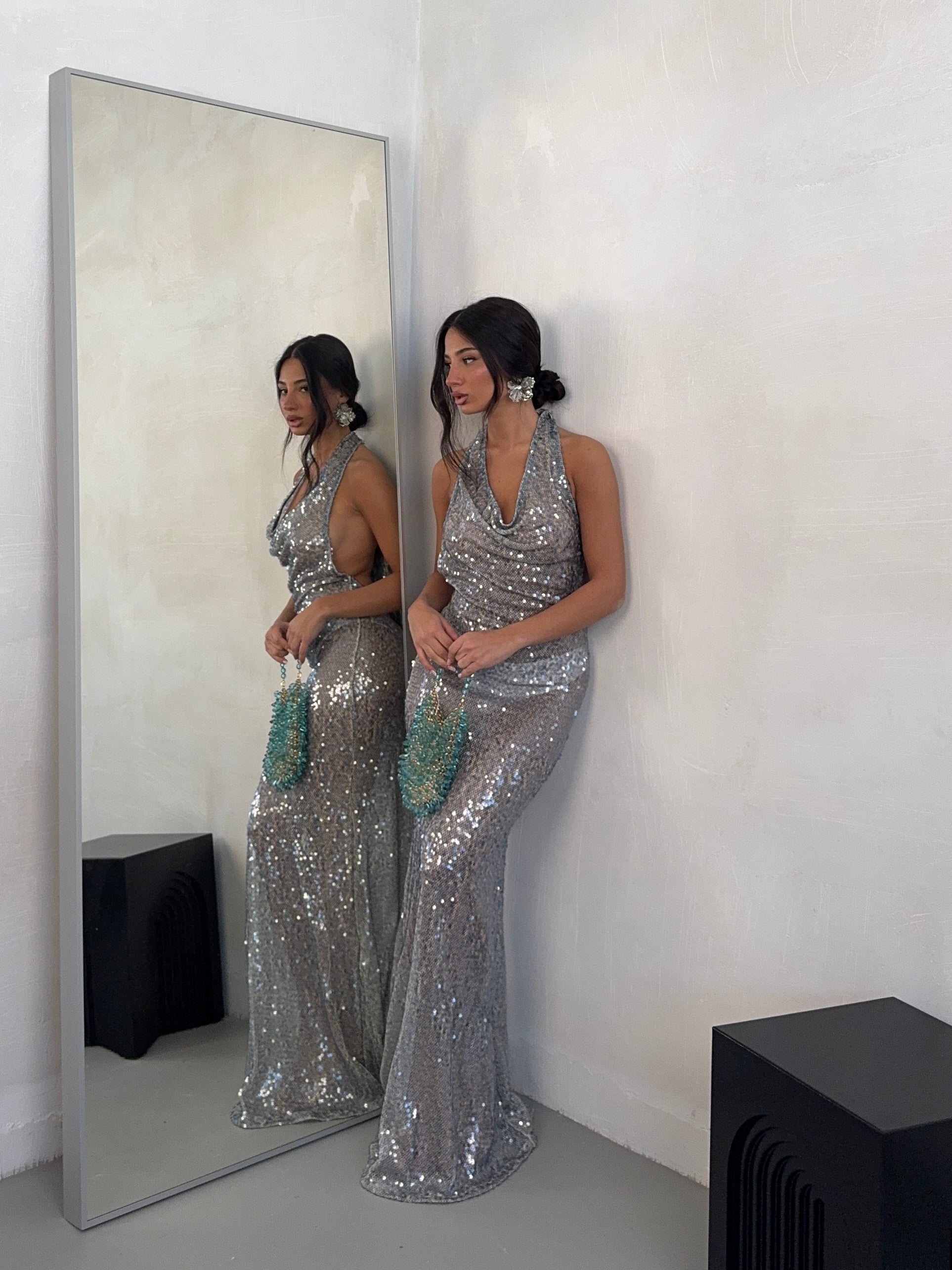 DRESS COCO GRIGIO