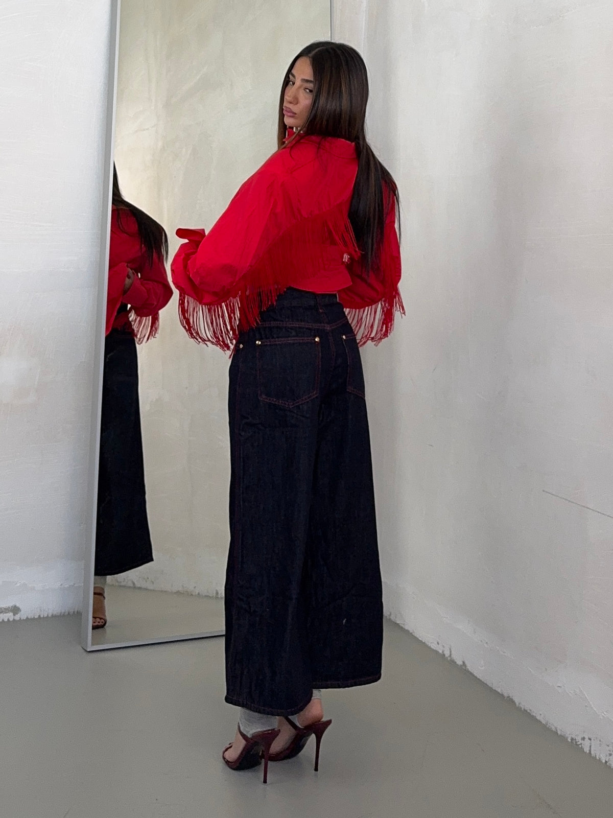 JEANS RED SWING