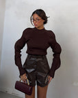 PULL DROMUS MARRONE