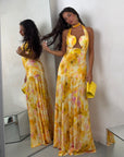 DRESS PLUMA GIALLO