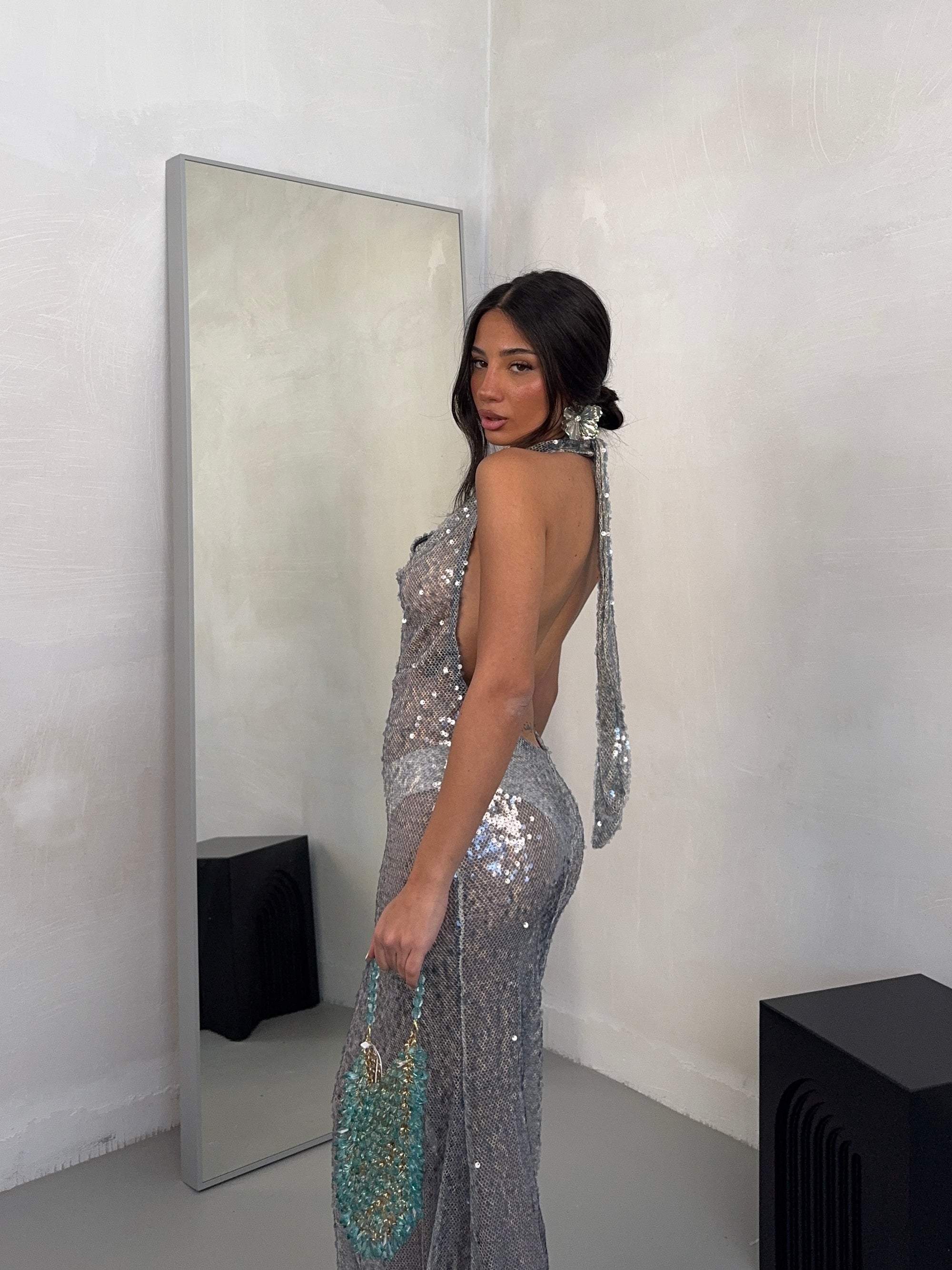 DRESS COCO GRIGIO