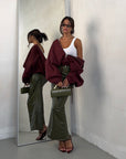 LONGUETTE LEATHER VERDE