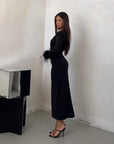 DRESS BLACK PLUM