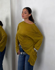 LONGSLEEVE SHALLOW SENAPE