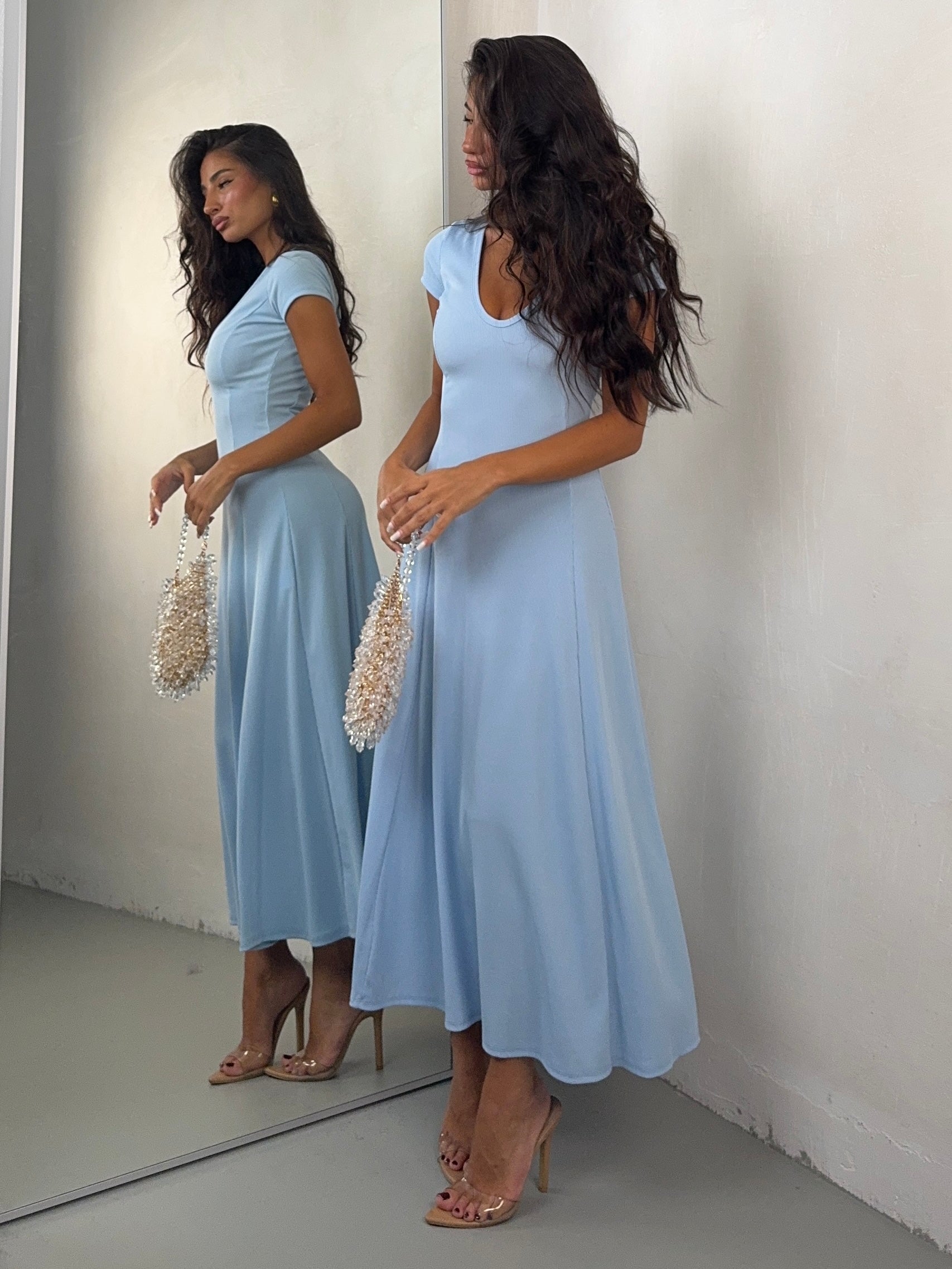 DRESS COSTINA BLUE CIEL