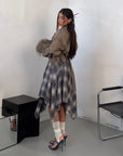 SKIRT ALGODON AZZURRO
