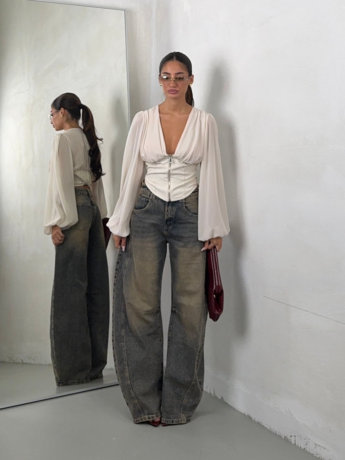 JEANS DOUBLE LOOPS