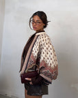 CARDIGAN PAISLEY BEIGE