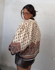 CARDIGAN PAISLEY BEIGE