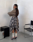SKIRT ALGODON AZZURRO