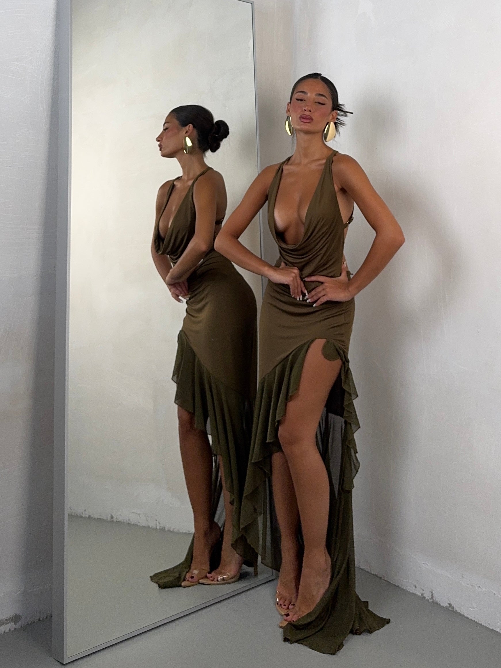 DRESS ALEXIS VERDE MILITARE