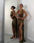 DRESS ALEXIS VERDE MILITARE