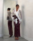 LONGUETTE LEATHER BORDEAUX