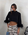 SHIRT QUARTER PIUMA NERO