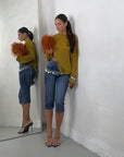 JEANS CAPRI DENIM