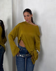 LONGSLEEVE SHALLOW SENAPE