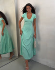 DRESS COSTINA TORQUOISE