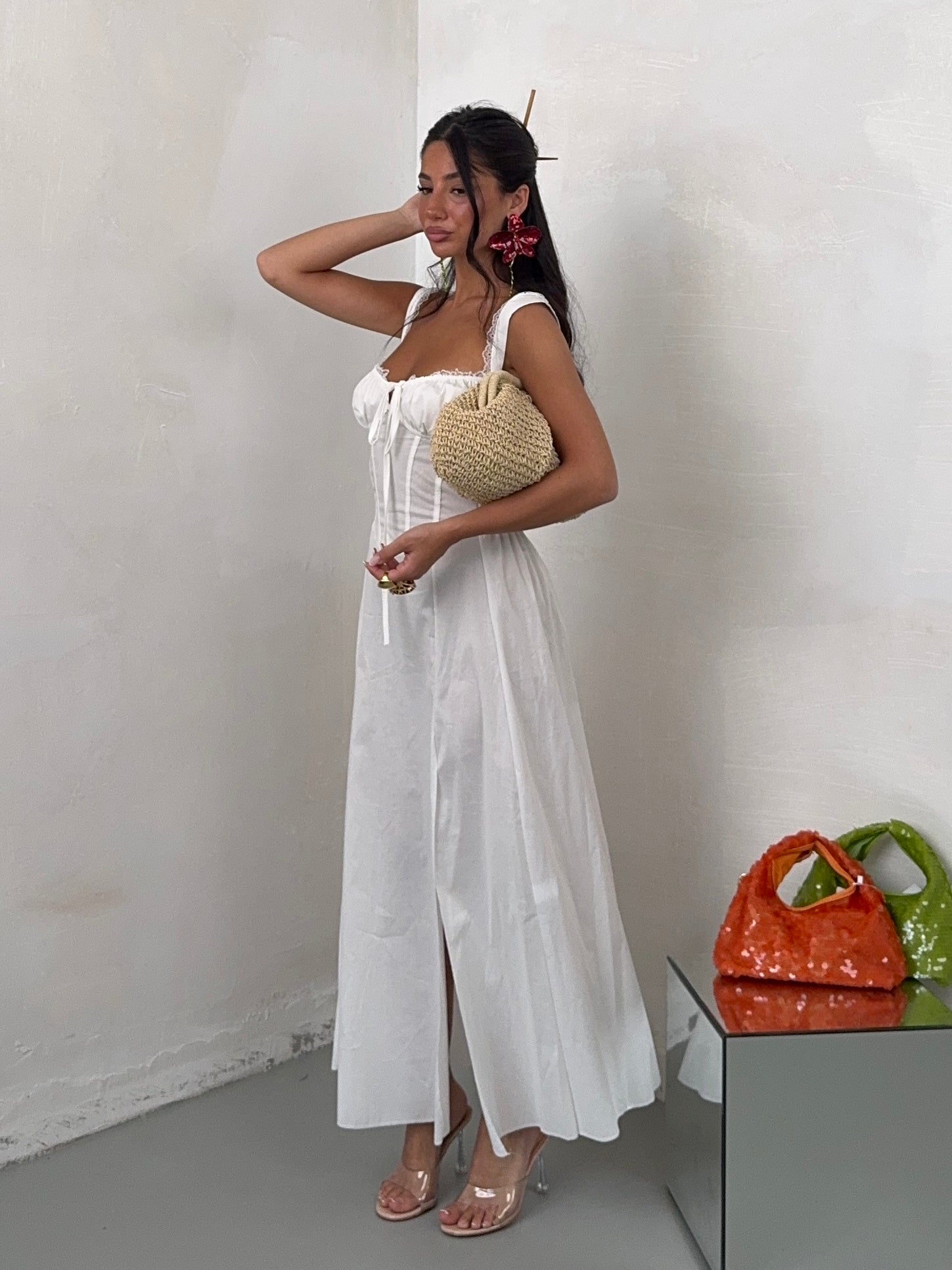 MAXIDRESS GILI BIANCO