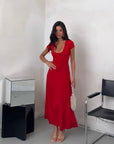 DRESS COSTINA ROUGE